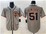 San Francisco Giants #51 Jung Hoo Lee Gray Limited Jersey