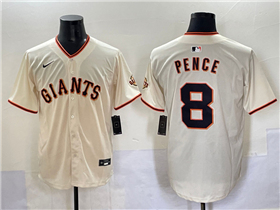 San Francisco Giants #8 Hunter Pence Cream Limited Jersey