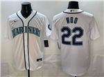 Seattle Mariners #22 Bryan Woo White Limited Jersey