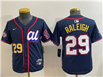 American League #29 Cal Raleigh Youth Navy 2025 MLB All-Star Limited Jersey