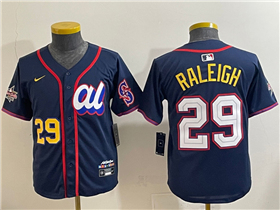 American League #29 Cal Raleigh Youth Navy 2025 MLB All-Star Limited Jersey