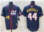 American League #44 Julio Rodríguez Navy 2025 MLB All-Star Edition Limited Jersey