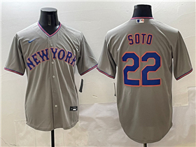New York Mets #22 Juan Soto 2025 Gray Limited Jersey