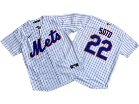 New York Mets #22 Juan Soto Home White Jersey