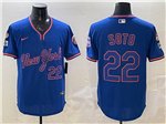 New York Mets #22 Juan Soto Blue 2025 Spring Training Limited Jersey