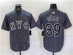 New York Mets #39 Edwin Díaz Graphite 2024 City Connect Limited Jersey