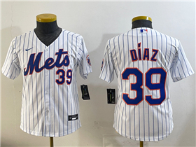 New York Mets #39 Edwin Díaz Youth White Limited Jersey