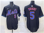 New York Mets #5 David Wright Black Limited Jersey