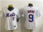 New York Mets #9 Brandon Nimmo Women's White Limited Jersey