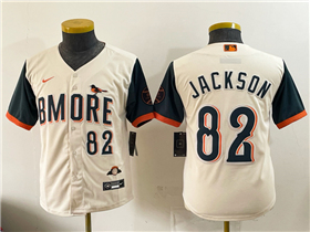 Baltimore Orioles #82 Jeremiah Jackson Youth Cream 2026 City Connect Jersey