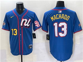 National League #13 Manny Machado Blue 2025 MLB All-Star Edition Limited Jersey