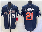San Diego Padres #21 Ken Caminiti Throwback Navy Jersey