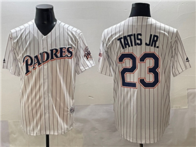 San Diego Padres #23 Fernando Tatís Jr. Vintage White Limited Jersey
