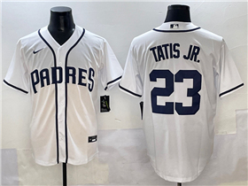 San Diego Padres #23 Fernando Tatís Jr. Vintage White Limited Jersey
