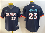 San Diego Padres #23 Fernando Tatís Jr. Women's Navy 2026 City Connect Jersey