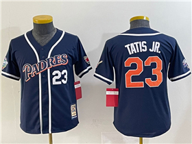 San Diego Padres #23 Fernando Tatís Jr. Youth Navy Cooperstown Collection Jersey