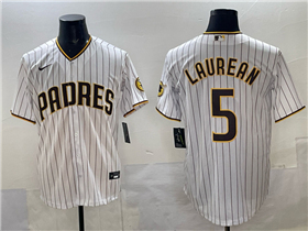 San Diego Padres #5 Ramon Laureano White Pinstripe Limited Jersey