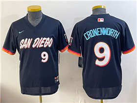 San Diego Padres #9 Jake Cronenworth Youth Navy 2026 City Connect Jersey