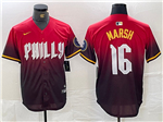 Philadelphia Phillies #16 Brandon Marsh Red 2024 City Connect Limited Jersey