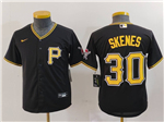 Pittsburgh Pirates #30 Paul Skenes Youth Black Limited Jersey