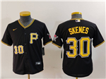 Pittsburgh Pirates #30 Paul Skenes Youth Black Limited Jersey