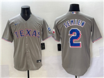 Texas Rangers #2 Marcus Semien Gray Limited Jersey