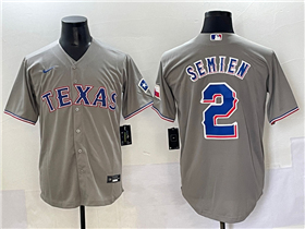 Texas Rangers #2 Marcus Semien Gray Limited Jersey
