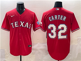 Texas Rangers #32 Evan Carter Red Limited Jersey