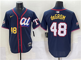 American League #48 Jacob deGrom Navy 2025 MLB All-Star Edition Limited Jersey