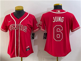 Texas Rangers #6 Josh Jung Women's Red 2026 City Connect Jersey