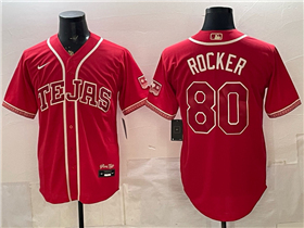 Texas Rangers #80 Kumar Rocker Red 2026 City Connect Jersey