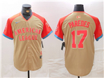 American League #17 Isaac Paredes Cream 2024 MLB All-Star Game Limited Jersey