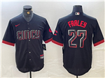 Cincinnati Reds #27 Jake Fraley Black 2023 City Connect Jersey