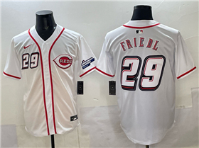 Cincinnati Reds #29 TJ Friedl White 2025 Speedway Classic Limited Jersey