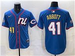 National League #41 Andrew Abbott Blue 2025 MLB All-Star Edition Limited Jersey