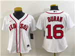 Boston Red Sox #16 Jarren Duran Women's White Limited Jersey