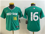 Boston Red Sox #16 Jarren Duran Youth Green 2025 City Connect Limited Jersey