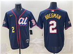 American League #2 Alex Bregman Navy 2025 MLB All-Star Edition Limited Jersey