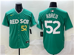 Boston Red Sox #52 Wilyer Abreu Green 2025 City Connect Limited Jersey