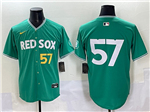 Boston Red Sox #15 Greg Weissert Green 2025 City Connect Limited Jersey