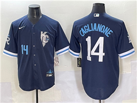 Kansas City Royals #14 Jac Caglianone Navy City Connect Jersey