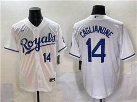 Kansas City Royals #14 Jac Caglianone White Limited Jersey