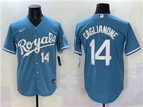 Kansas City Royals #14 Jac Caglianone Light Blue Limited Jersey