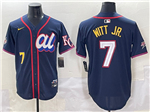 American League #7 Bobby Witt Jr. Navy 2025 MLB All-Star Edition Limited Jersey