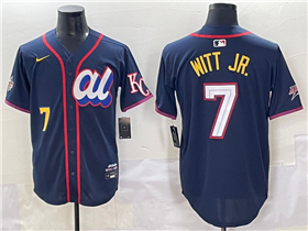 American League #7 Bobby Witt Jr. Navy 2025 MLB All-Star Edition Limited Jersey