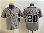 Detroit Tigers #20 Spencer Torkelson Youth Gray Limited Jersey