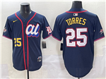 American League #25 Gleyber Torres Navy 2025 MLB All-Star Edition Limited Jersey