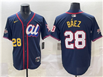 American League #28 Javier Baez Navy 2025 MLB All-Star Edition Limited Jersey