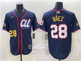 American League #28 Javier Baez Navy 2025 MLB All-Star Edition Limited Jersey