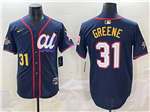 American League #31 Riley Greene Navy 2025 MLB All-Star Edition Limited Jersey